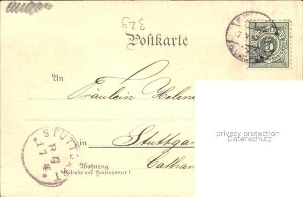 Freudenstadt Marktplatz Schwarzwald-Hotel Christophstal Litho – Bild 2