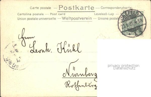 Krefeld Webeschule Wappen Litho – Bild 2