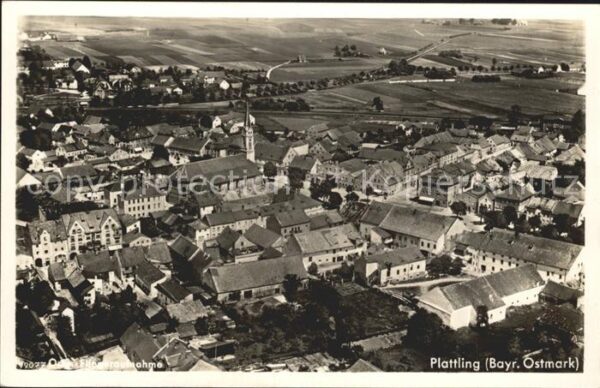 Plattling Isar Bayern Fliegeraufnahme