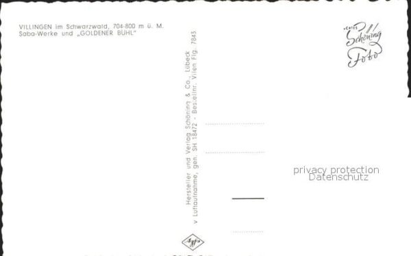 Villingen-Schwenningen Saba-Werke Goldener Buehl Fliegeraufnahme – Bild 2
