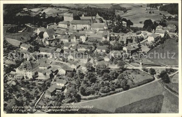 Fuerstenstein Niederbayern Knabeninstitut Fliegeraufnahme