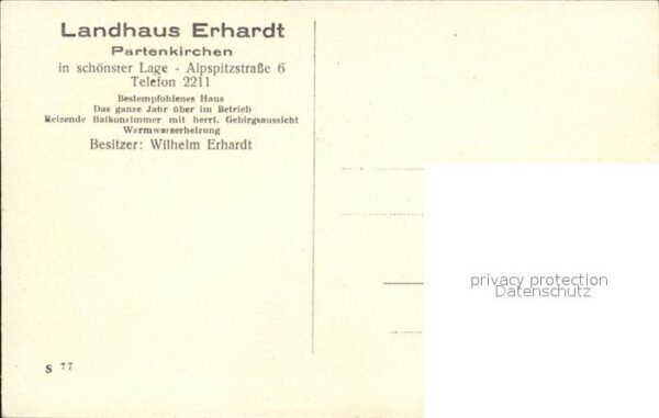 Partenkirchen Landhaus Erhardt – Bild 2