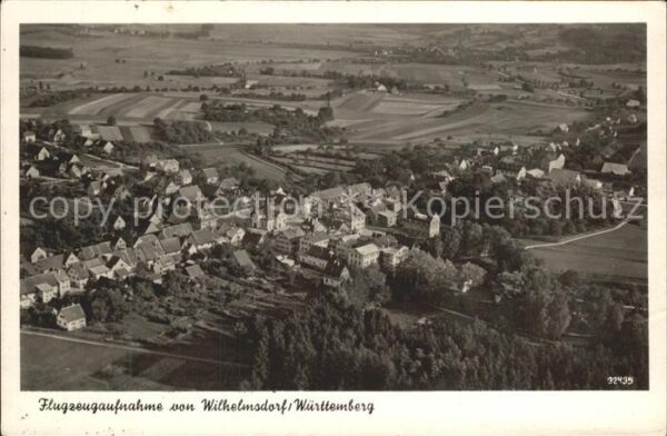 Wilhelmsdorf Wuerttemberg Fliegeraufnahme
