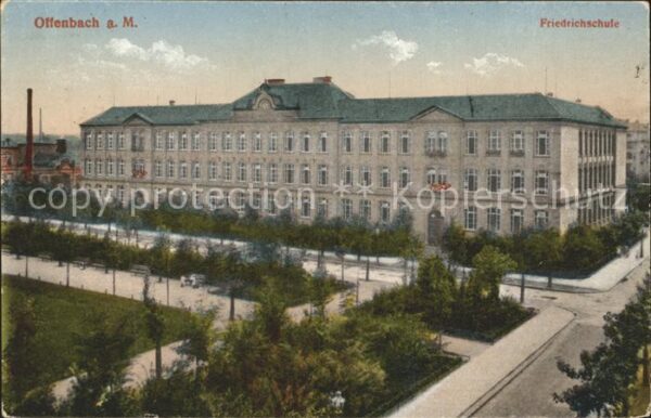 Offenbach Main Friedrichschule Stempel Inf.-Regt. 168 I. Ers.-Batl. 3 Ers.-Komp.