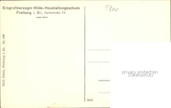 Freiburg Breisgau Erbgrossherzogin Hilda-Haushaltungsschule Schlafzimmer – Bild 2