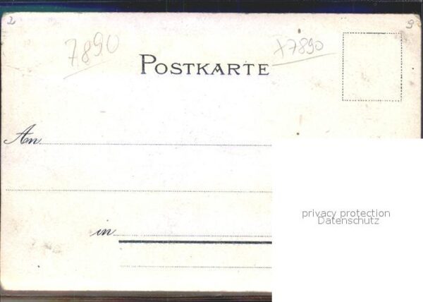 Waldshut Tiengen Rhein Hauptstrasse Tracht Litho – Bild 2