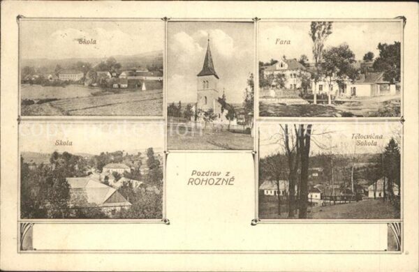 Rohozna Rohosna Schule Pfarrhaus Kirche