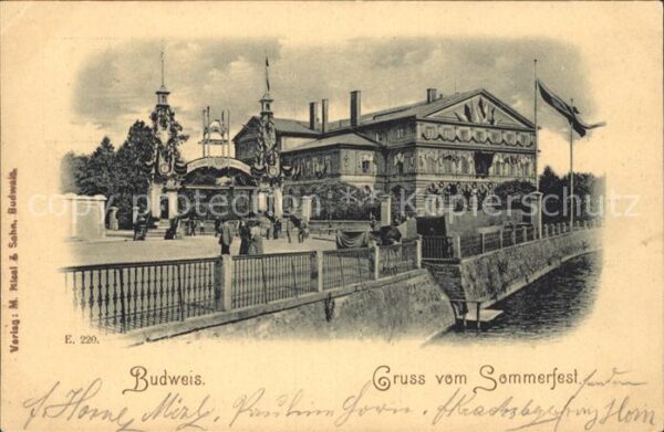 Budweis Ceske Budejowice Sommerfest Gebaeude