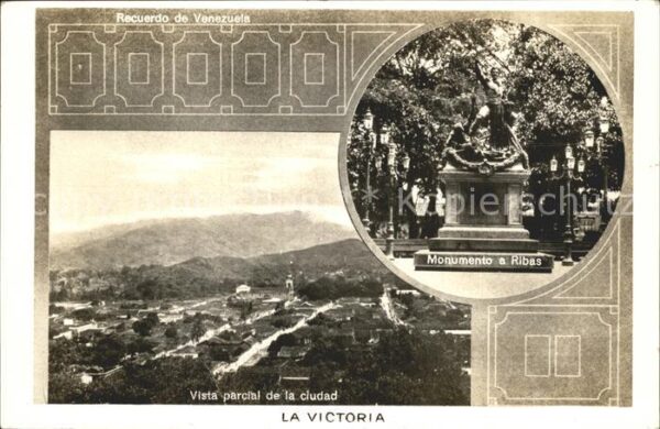 La Victoria Venezuela Monumento Ribas Parcial Ciudad