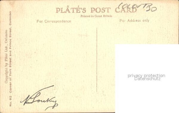 Colombo Ceylon Sri Lanka Teilansicht Gebaeude – Bild 2