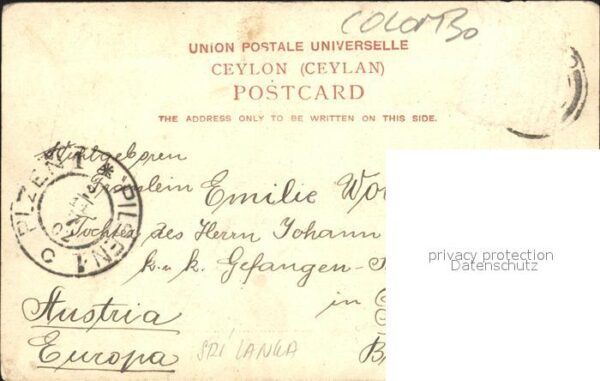 Colombo Ceylon Sri Lanka Road Mount Lavinia – Bild 2