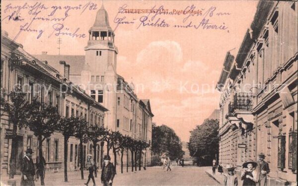 Theresienstadt Tschechien Postgebaeude
