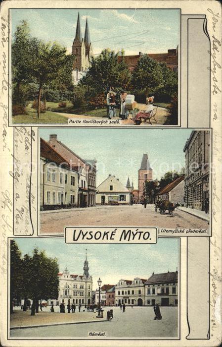 Vysoke Myto Havlickovych sadu Litomysliske predmesti Namesti