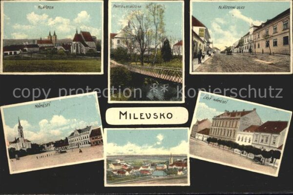 Milevsko Cast Namesti Klasterni Ulice Klaster