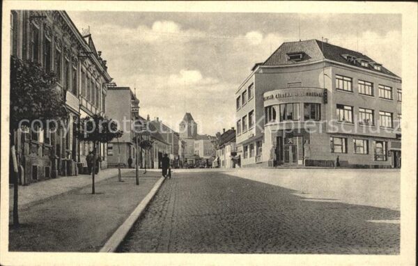 Melnik Tschechien Strassenmotiv Gebaeude