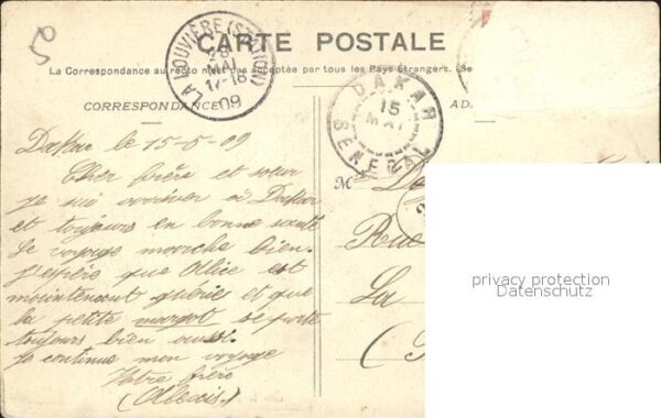 Dakar Afrique Occidentale Construction Bassin Radoub – Bild 2