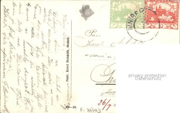 Mnisek Deutscheinsiedel Ortsansicht Jaromirka – Bild 2