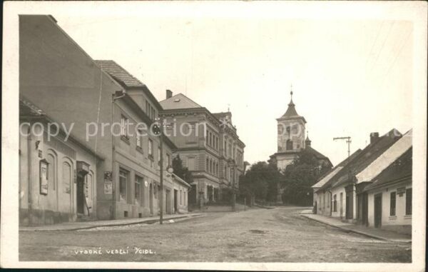 Vysoke Veseli Hochwessely Dorfstrasse Kirche