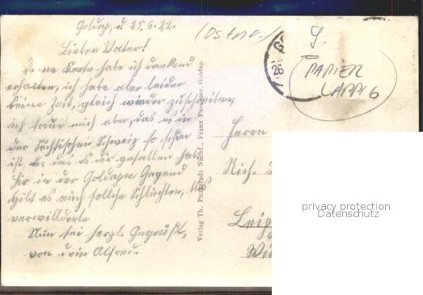 Goldap Ostpreussen Ortsansicht – Bild 2