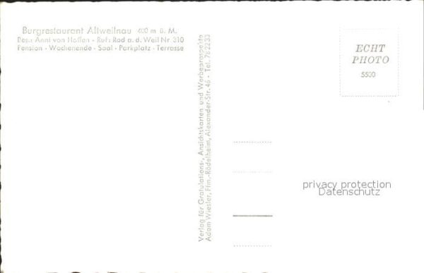Altweilnau Burgrestaurant – Bild 2
