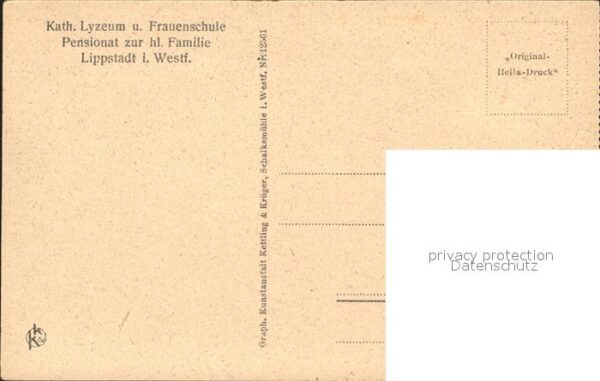 Lippstadt Katholisches Lyzeum Frauenschule – Bild 2
