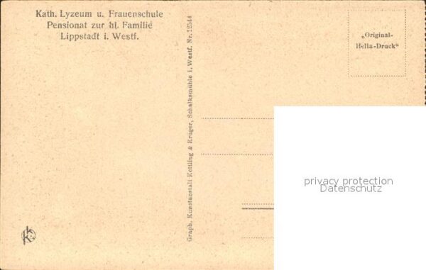 Lippstadt Katholisches Lyzeum Frauenschule – Bild 2