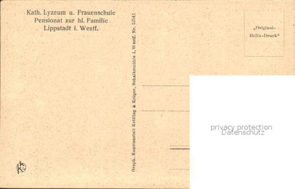 Lippstadt Katholisches Lyzeum Frauenschule Nadelarbeitssaal – Bild 2