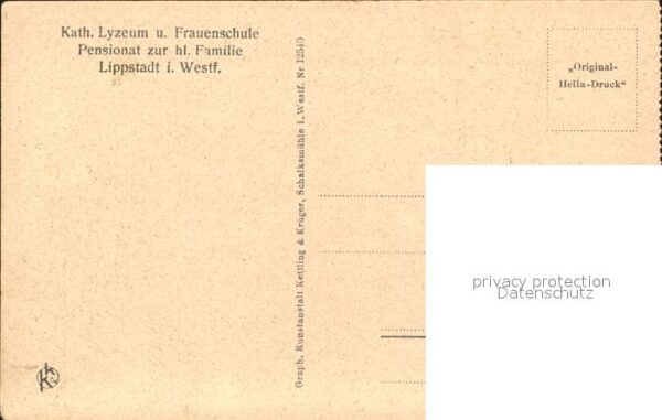 Lippstadt Katholisches Lyzeum Frauenschule Physiksaal – Bild 2