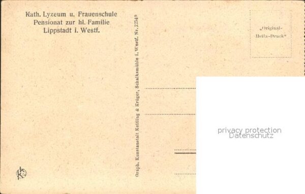 Lippstadt Katholisches Lyzeum Frauenschule Kindergartengruppe – Bild 2