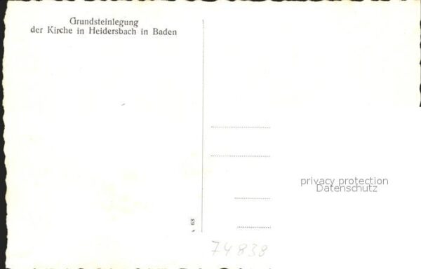 Heidersbach Grundsteinlegung Kirche – Bild 2