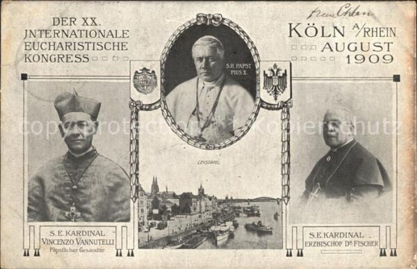 Koeln Rhein Kardinal Vannutelli Erzbischof Fischer