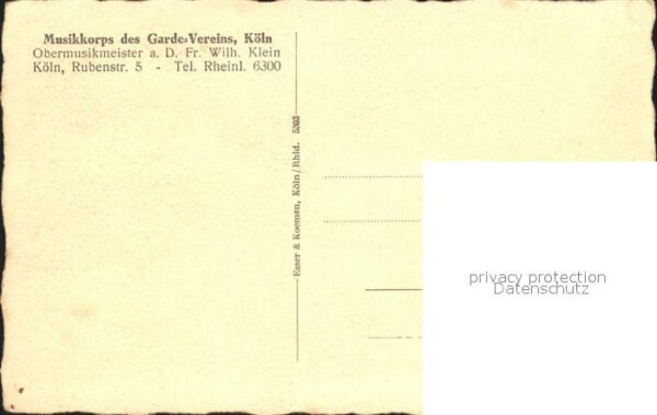 Koeln Rhein Musikkorps des Garde- Vereins – Bild 2
