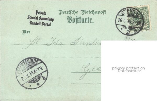 Stendal Marktplatz Alte Dorfstrasse Krieger Denkmal Roland – Bild 2