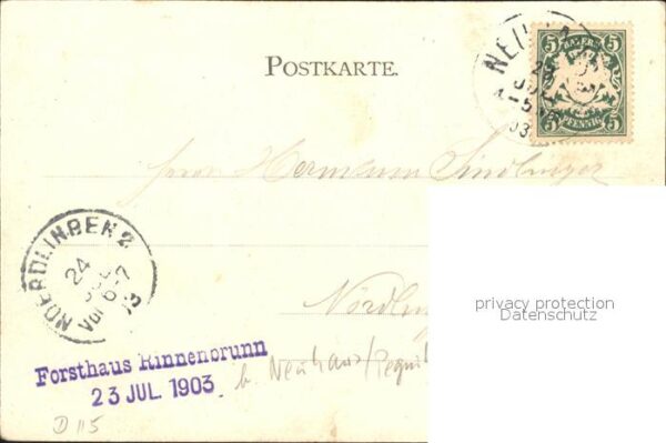 Neuhaus Pegnitz Forsthaus Rinnenbrunn – Bild 2