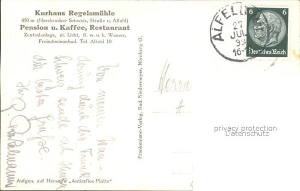Alfeld Mittelfranken Kurhaus Regelsmuehle – Bild 2