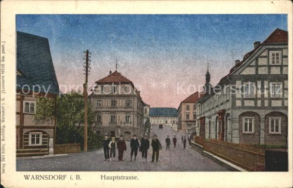 Warnsdorf Varnsdorf Boehmen Hauptstrasse