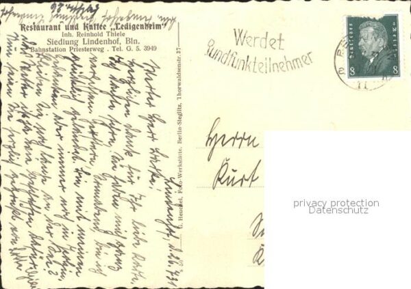 Schoeneberg Berlin Restaurant Kaffee Ledigenheim – Bild 2