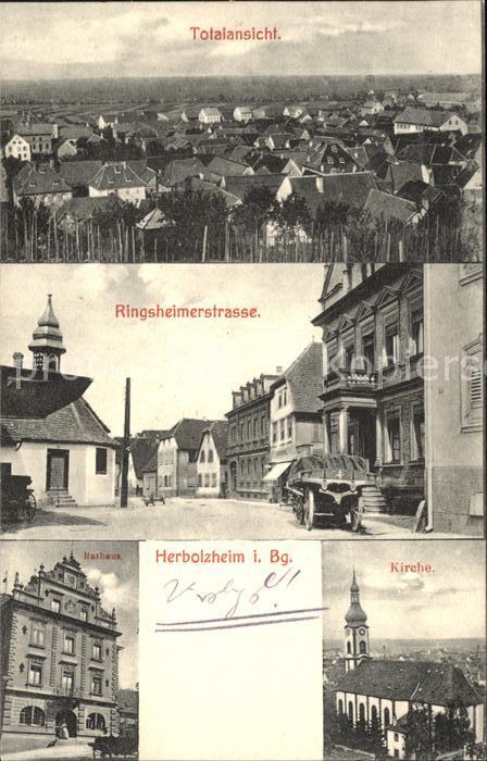 Herbolzheim Breisgau Ringsheimerstrasse Rathaus Kirche