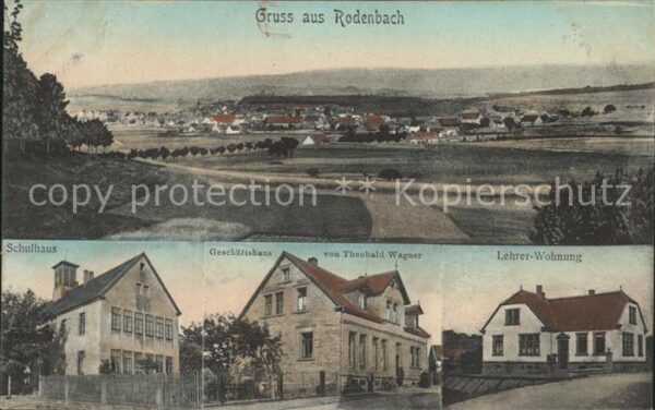 Rodenbach Kaiserslautern Lehrer- Wohnung Schulhaus Geschaeftshaus Theobald Wagne