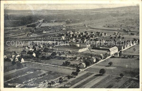 Weil Rhein Friedlingen Fliegeraufnahme