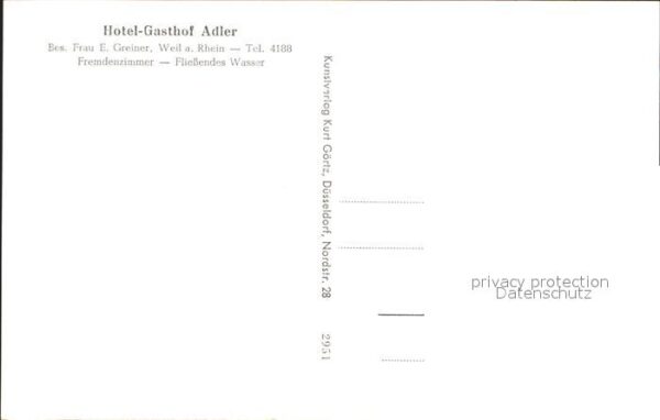 Weil Rhein Gasthaus zum Adler – Bild 2