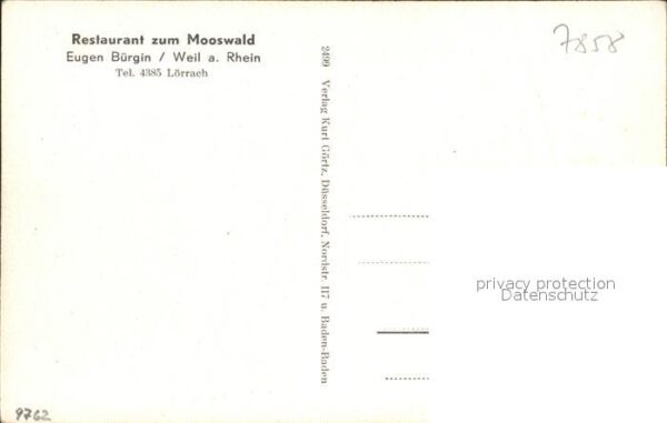 Weil Rhein Rheinbruecke Restaurant zum Mooswald – Bild 2