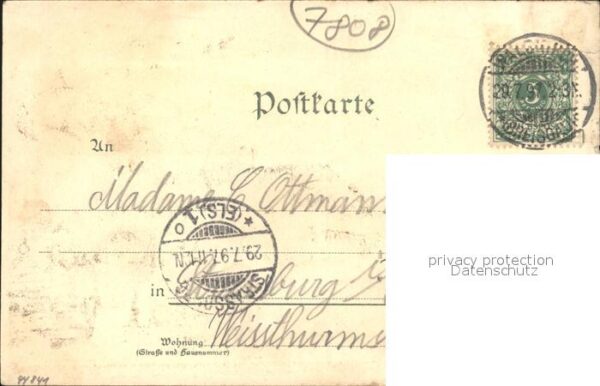 Waldkirch Breisgau Reichspost- Gebaeude Kanzel- Rasthaus – Bild 2