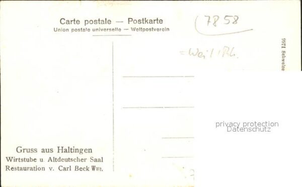 Haltingen Wirtsstube Altdeutscher Saal – Bild 2