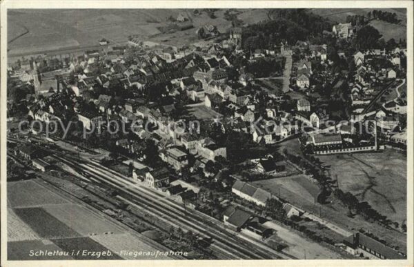Schlettau Erzgebirge Fliegeraufnahme