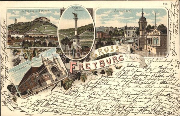 Freyburg Unstrut Sektkellerei Kriegerdenkmal Erinnerungs- Turnhalle