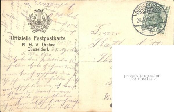 Duesseldorf Grosser Nationaler Gesangswettstreit 1911 – Bild 2