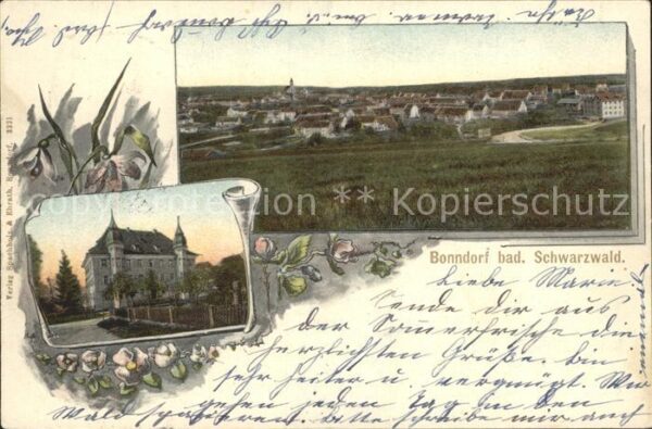 Bonndorf Schwarzwald Gesamtansicht Amtshaus