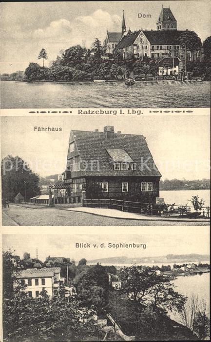 Ratzeburg Dom Faehrhaus Blick von der Sophienburg