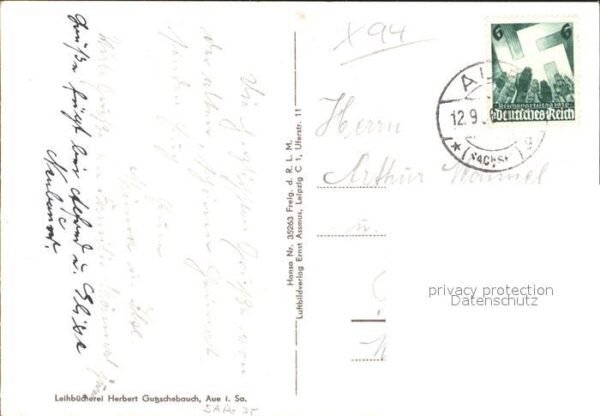 Aue Sachsen Oberrealschule Fliegeraufnahme NZ3 – Bild 2